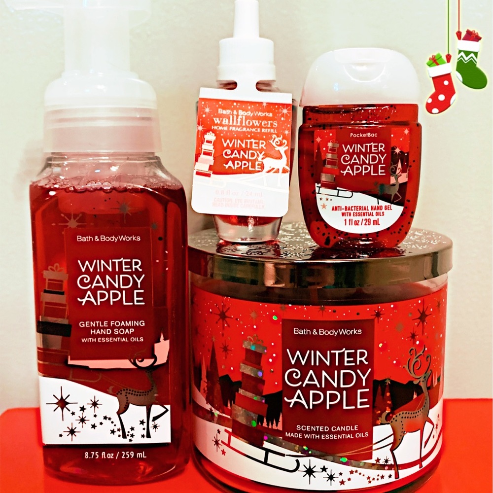 Winter candy apple set! 🍎